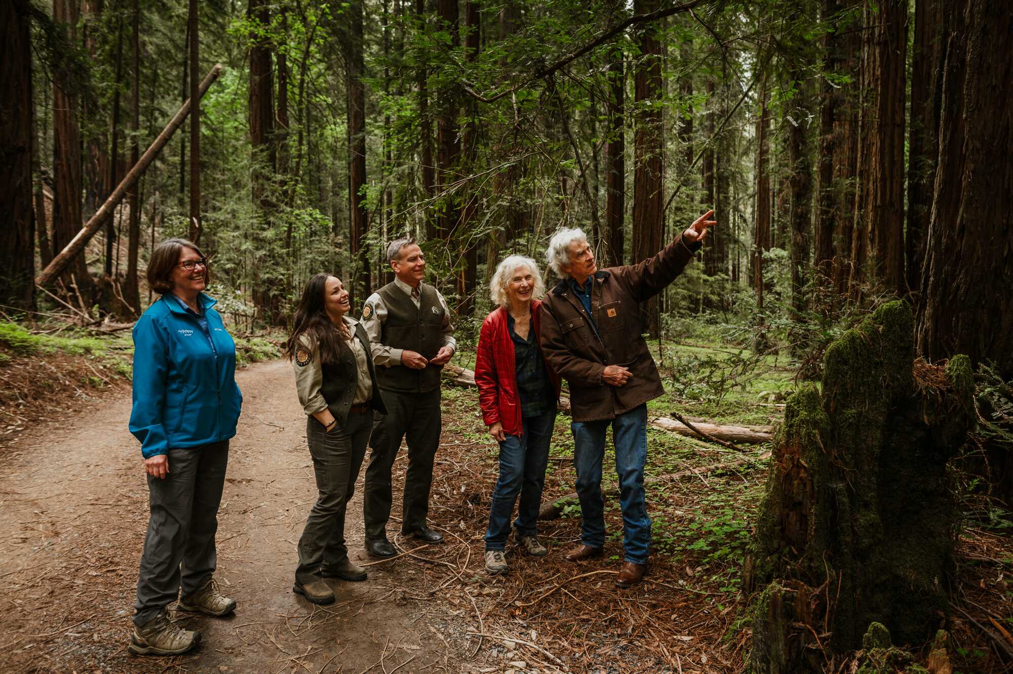 People in the forest